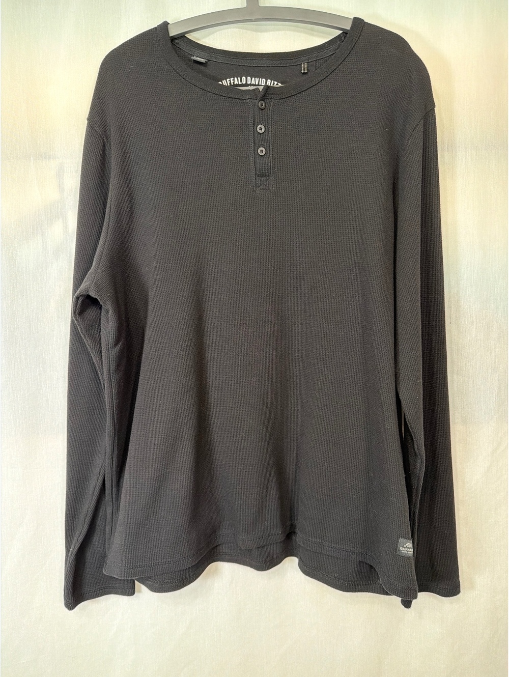 Buffalo David Bitton Long Sleeve Waffle Knit Shirt Men's XL